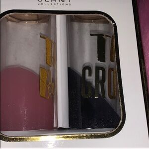 Slant team bride/groom shot glasses